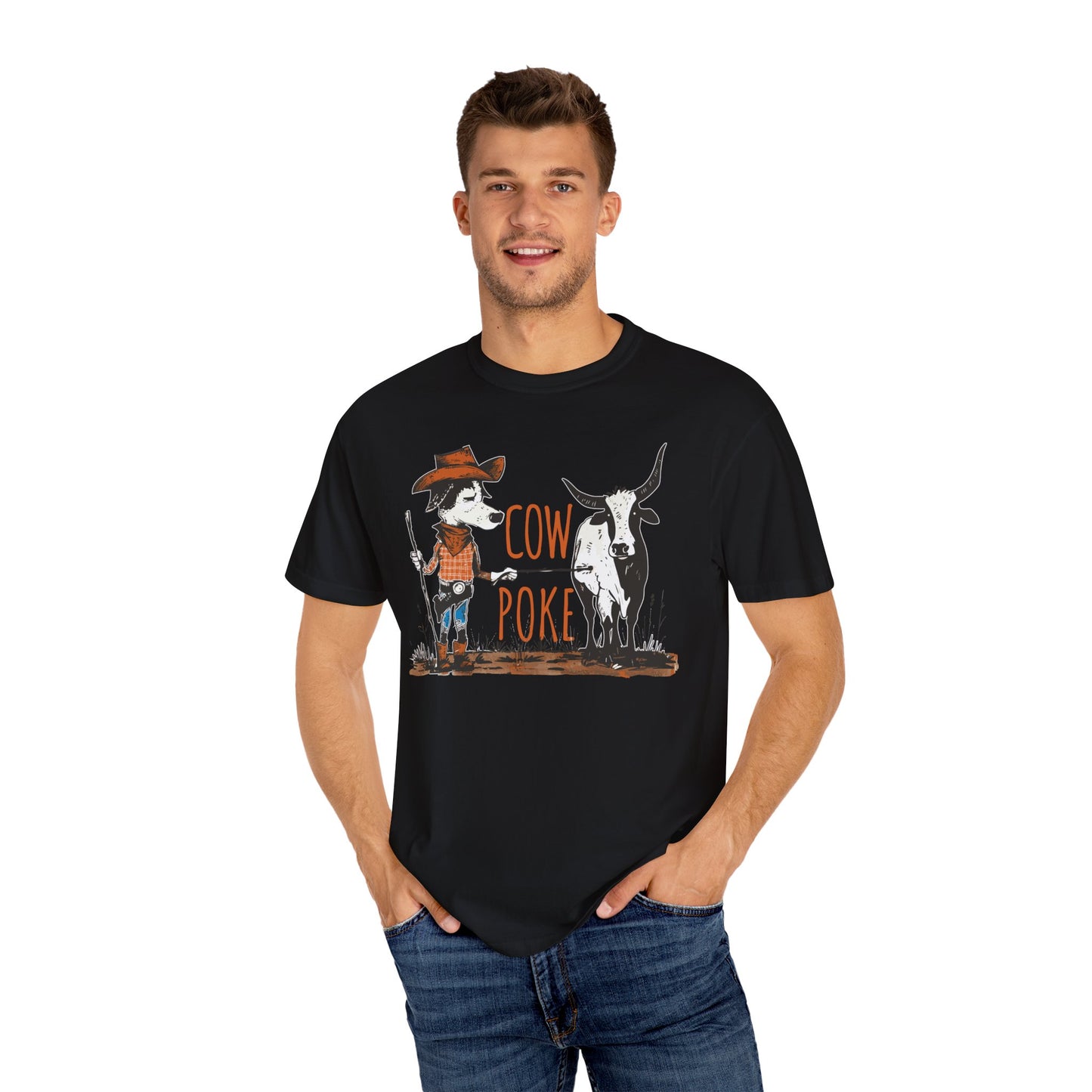 Cow Poke T-Shirt - Unisex Garment-Dyed
