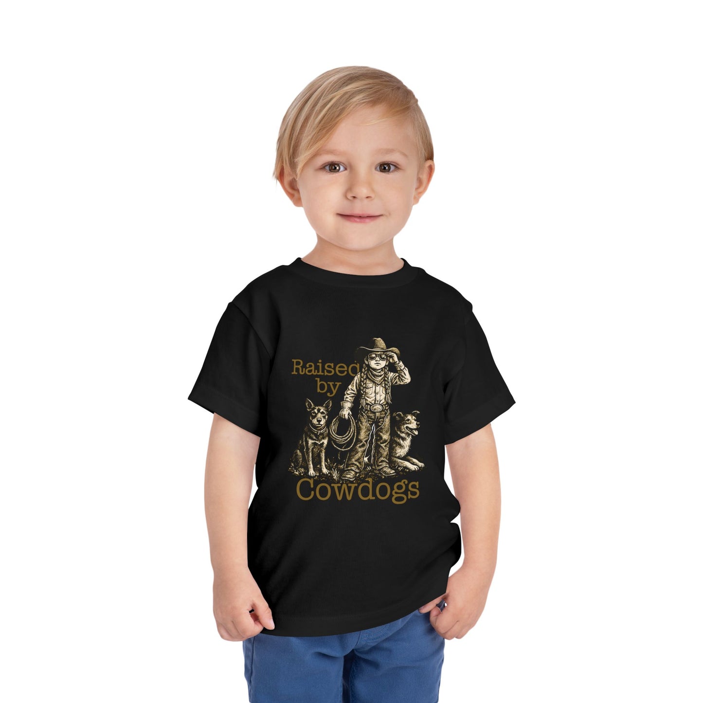 Raised by Cowdogs Girl Toddler TShirt