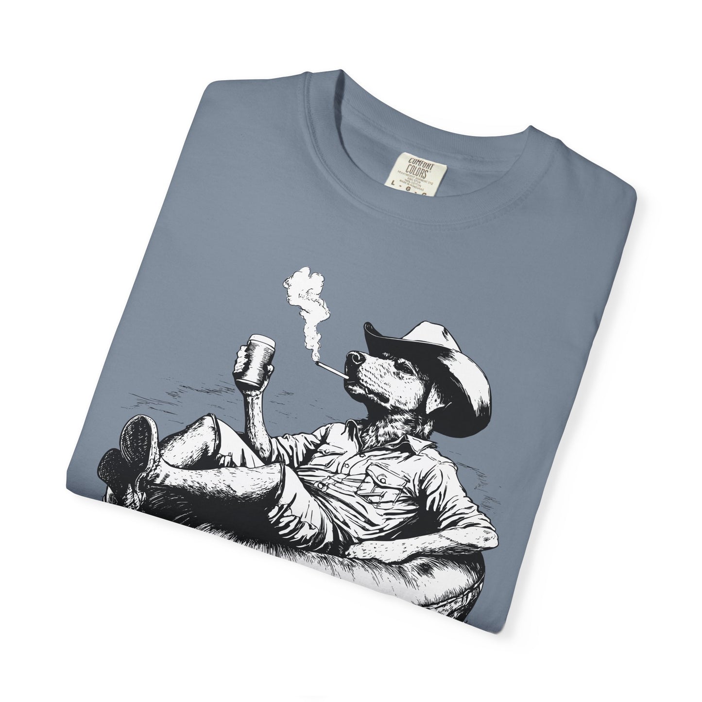 Rafting Dog Unisex T-Shirt, Lazy River Design