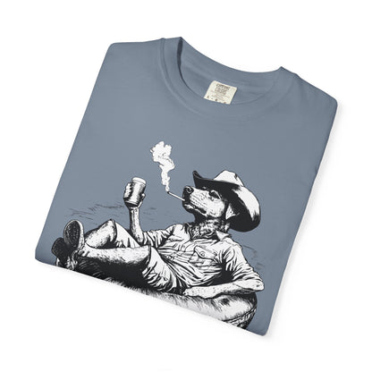 Rafting Dog Unisex T-Shirt, Lazy River Design