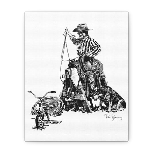 Future Team Roper Stretched Canvas