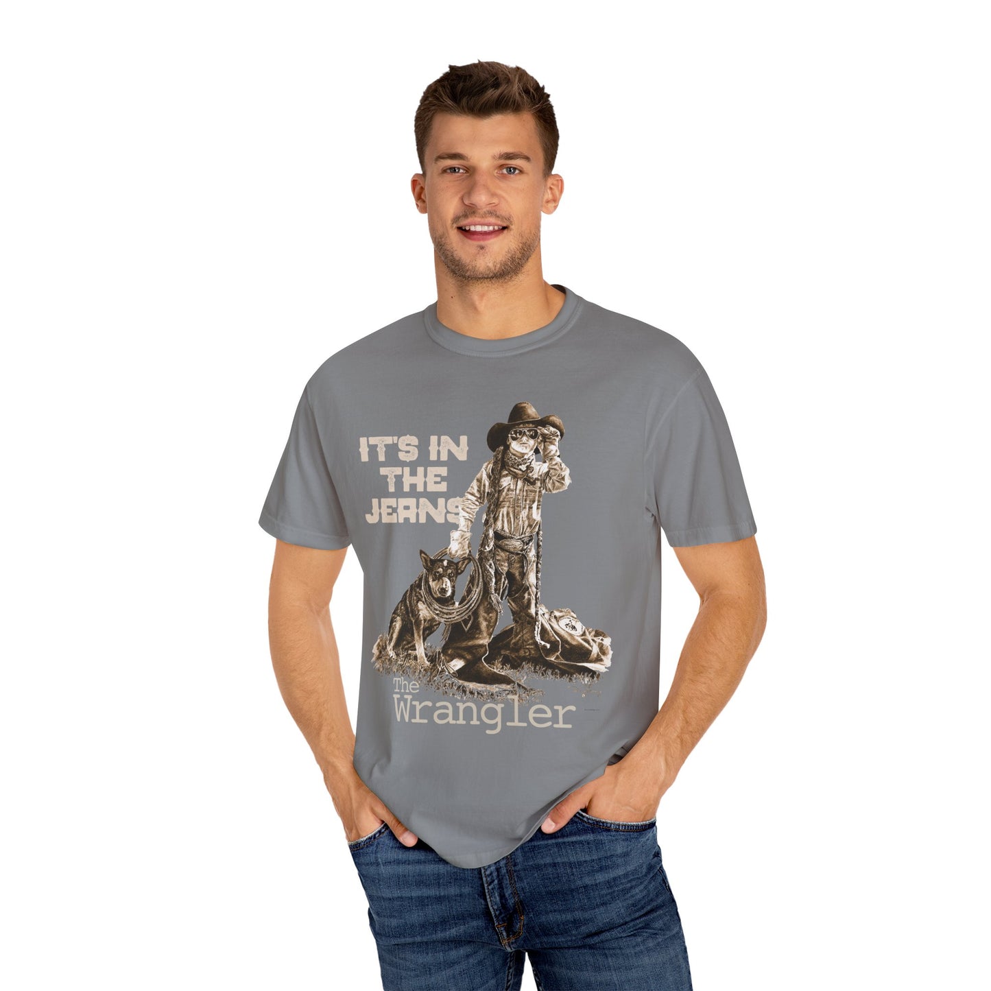 Rodeo T-shirt, It's In the Jeans, Unisex Tee, Garment-Dyed Shirt