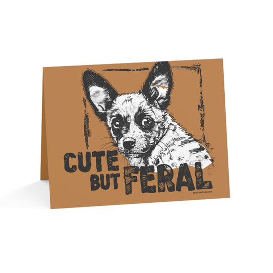 Notecard Set - Cute But Feral Greeting Cards (1, 10pcs)