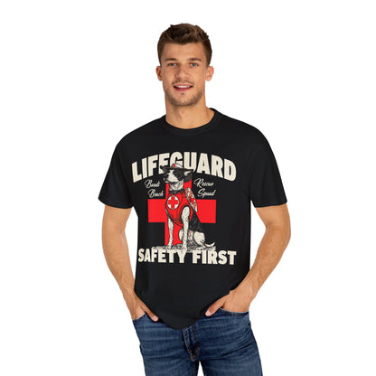 Lifeguard Dog Bondi Beach Garment-Dyed T-Shirt