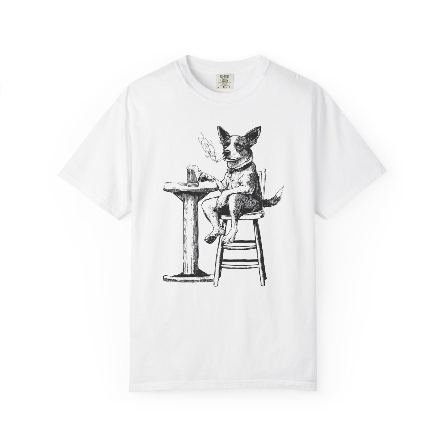 Dog Drinking Beer T-Shirt for Dog Lovers