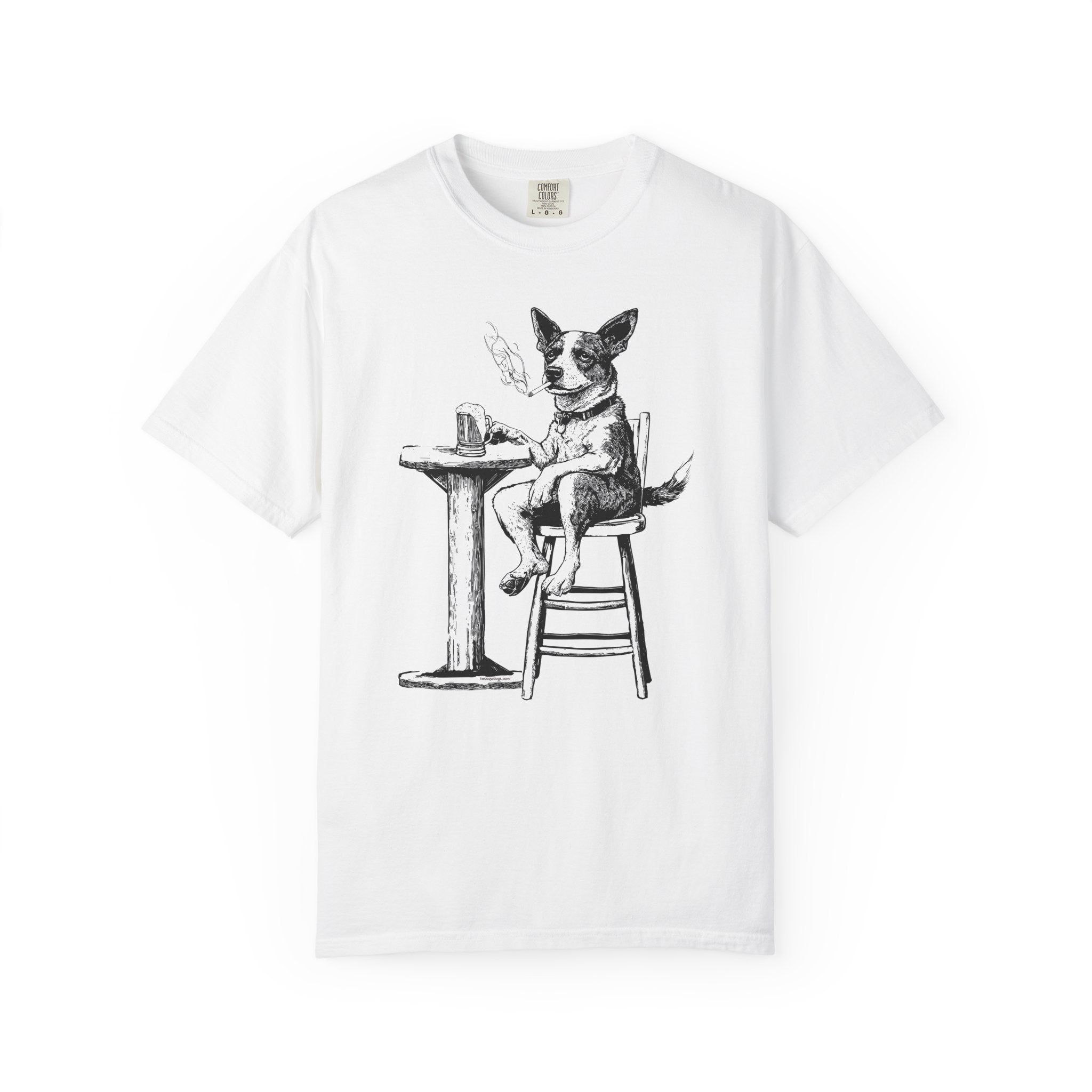 Dog Drinking Beer T-Shirt for Dog Lovers