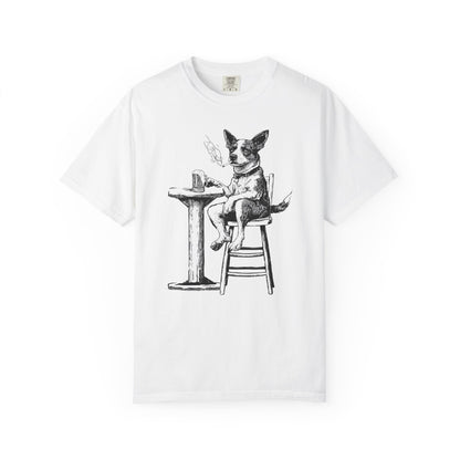 Dog Drinking Beer T-Shirt for Dog Lovers
