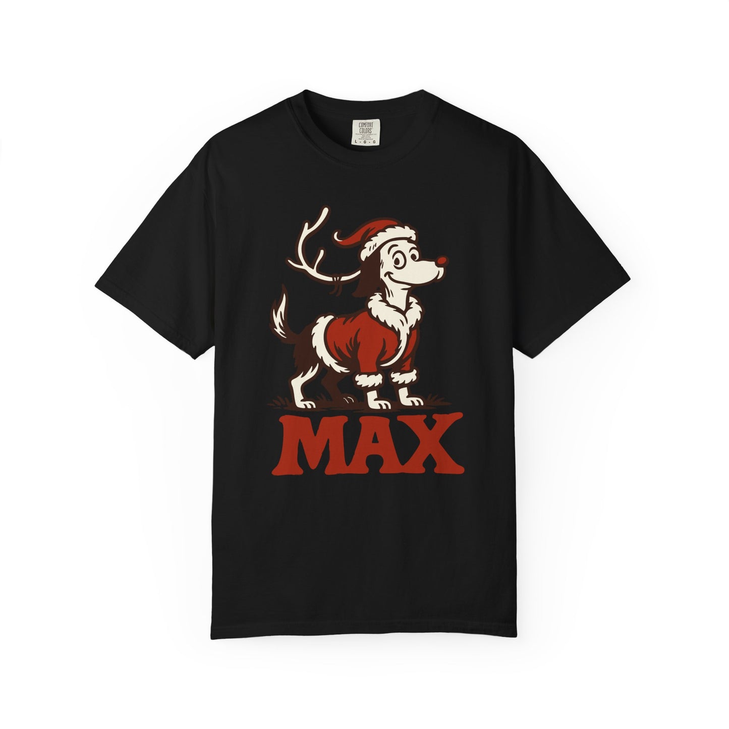 Max the Christmas Cowdog T-shirt