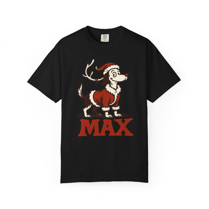 Max the Christmas Cowdog T-shirt