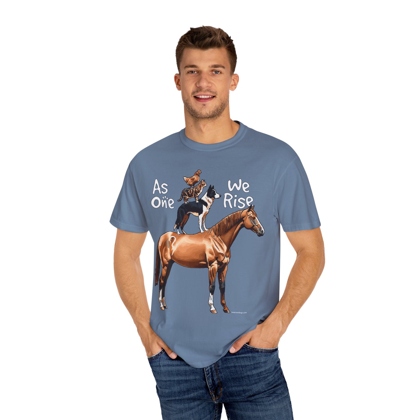 As One, We Rise, Stacked Animal Tee Shirt