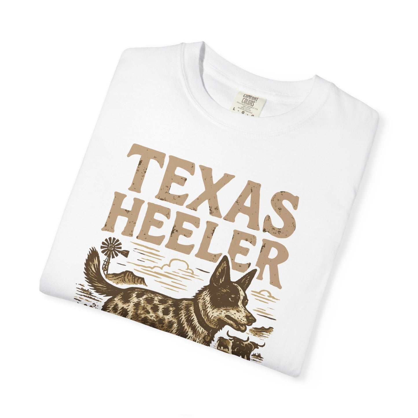 Texas Heeler Ranch Dog T-Shirt — Grit, Lightning & Loyalty