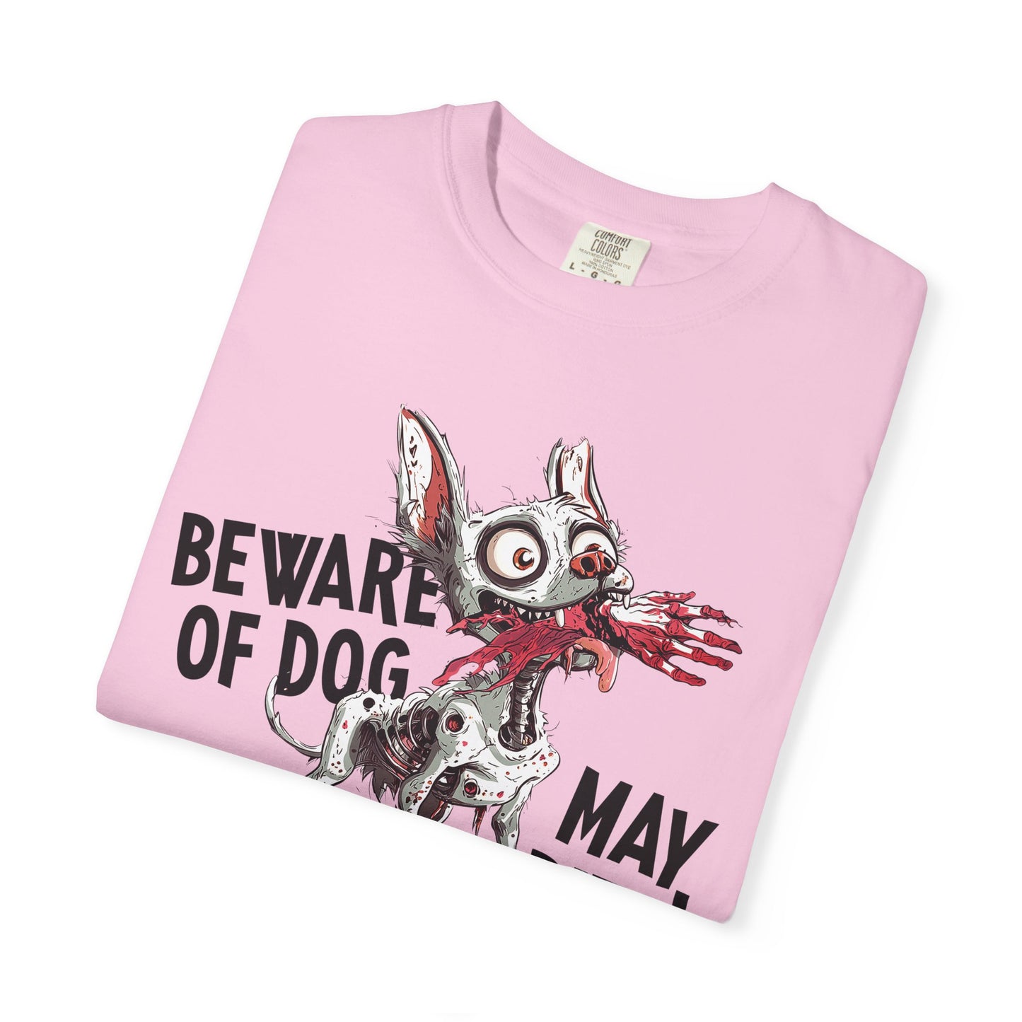Beware of Dog Unisex T-Shirt, Super-Soft Garment-Dyed Tee