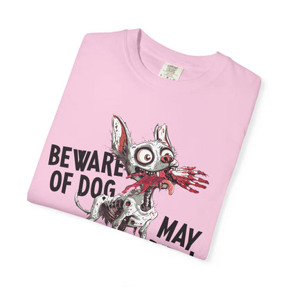 Beware of Dog Unisex T-Shirt, Super-Soft Garment-Dyed Tee