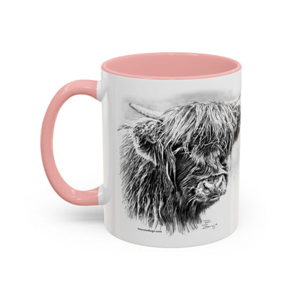 Scottish Highland Cow Mug, 11oz