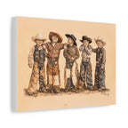 Mutton Busters Stretched Canvas Print