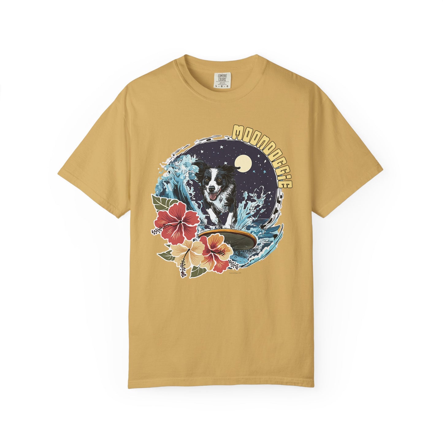 Summer Vibes Surfing Border Collie T-shirt - Unisex