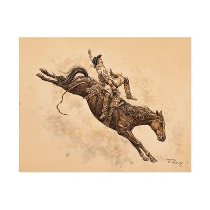 Rodeo Bareback Rider Print