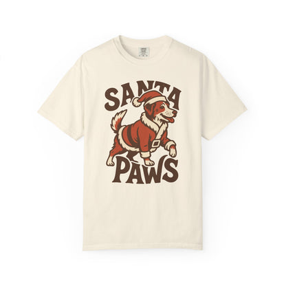 Santa Paws T-shirt - Western Christmas Cowboy Tee