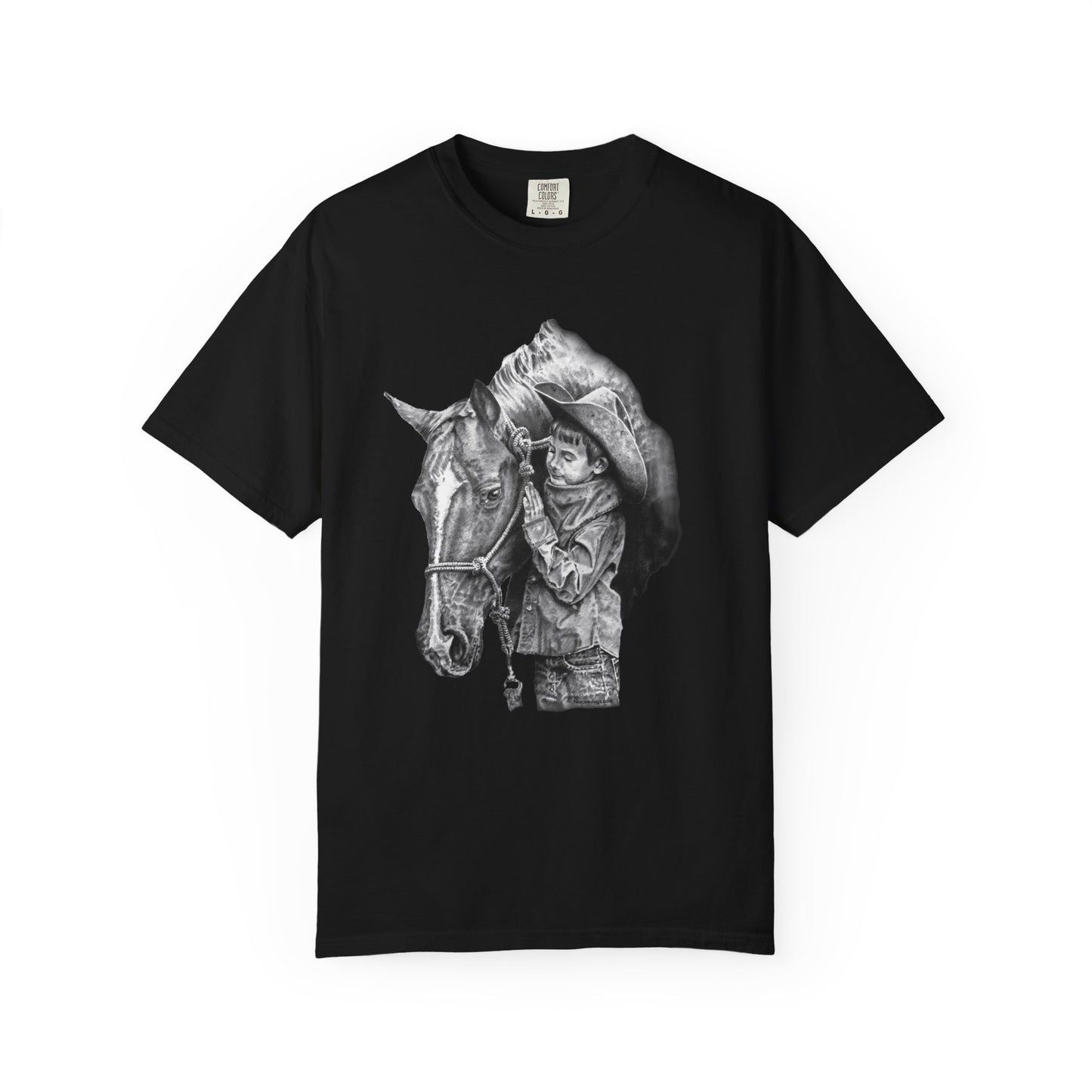 Horse Gift Tee Shirt, Cowkid gets pony for present