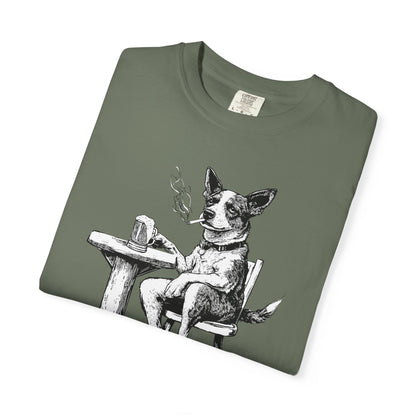 Dog Drinking Beer T-Shirt for Dog Lovers