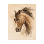 Western Horse Art Print — Quiet Working Horse Rolled Poster
