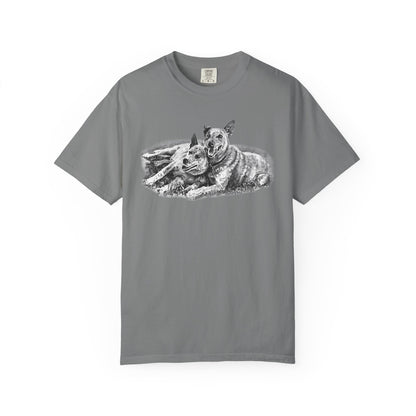 Two Red Heeler Cowdogs Unisex T-Shirt