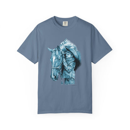 Horse Gift Tee Shirt, Cowkid gets pony for present