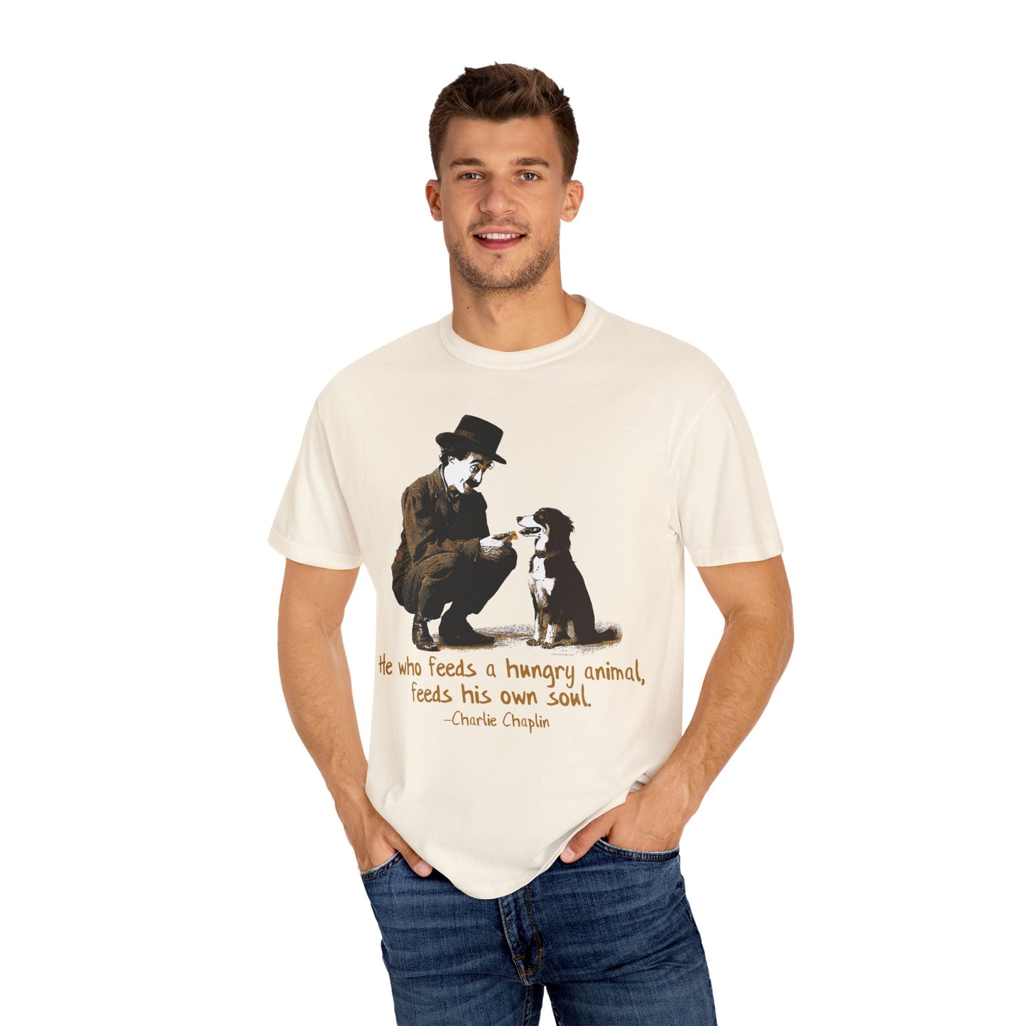 Vintage Chaplin Kindness Cowdog T-shirt
