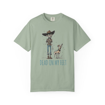 Dead on My Feet – Zombie Cowboy & Cowdog Tee