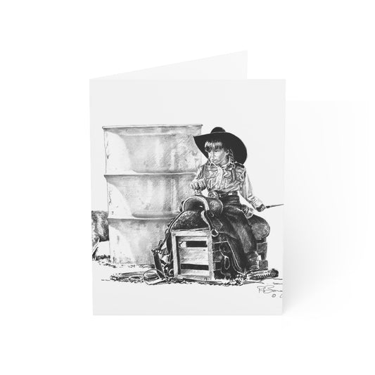 Future Barrel Racer, Blank Notecards (envelopes included)