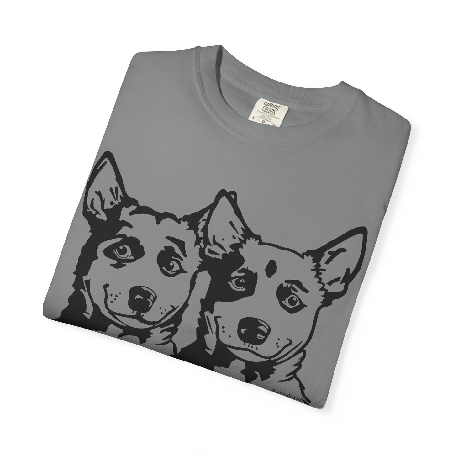 Cartoon Cowdogs Tshirt - Unisex Garment-Dyed