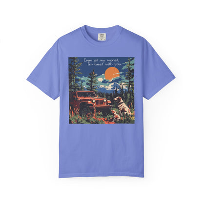 Best with You T-Shirt Dogs and Jeep