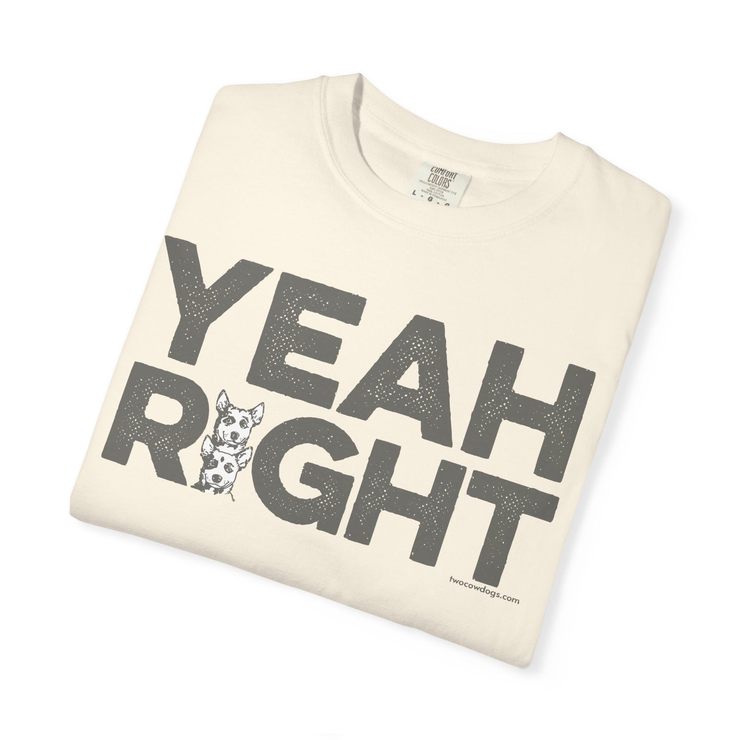 YEAH RIGHT, Garment Dyed T-Shirt