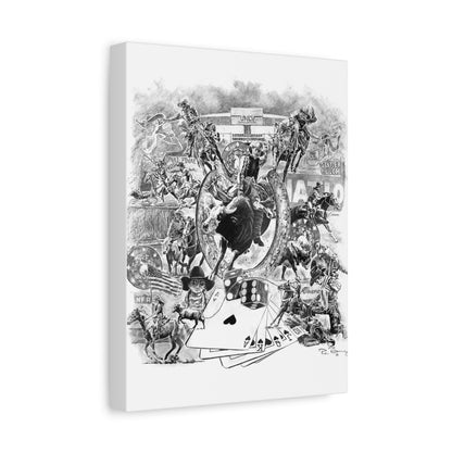 NFR National Finals Rodeo, Vegas Rodeo, Stretched Canvas