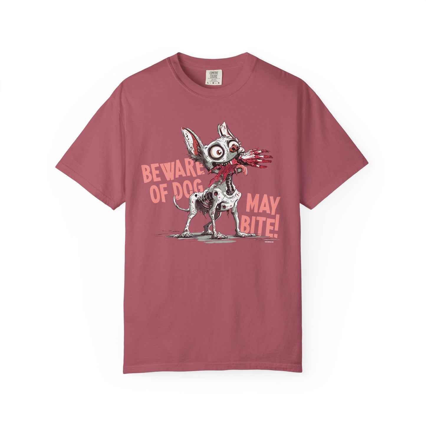 Beware of Dog Unisex T-Shirt, Super-Soft Garment-Dyed Tee