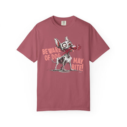 Beware of Dog Unisex T-Shirt, Super-Soft Garment-Dyed Tee