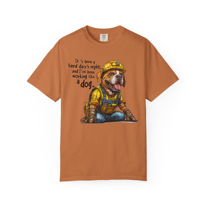 Hard Days Night, Construction Dog Super Soft Tee Shirt
