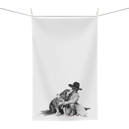 Hand Towel - Justin's Heeler Microfiber Tea Towel