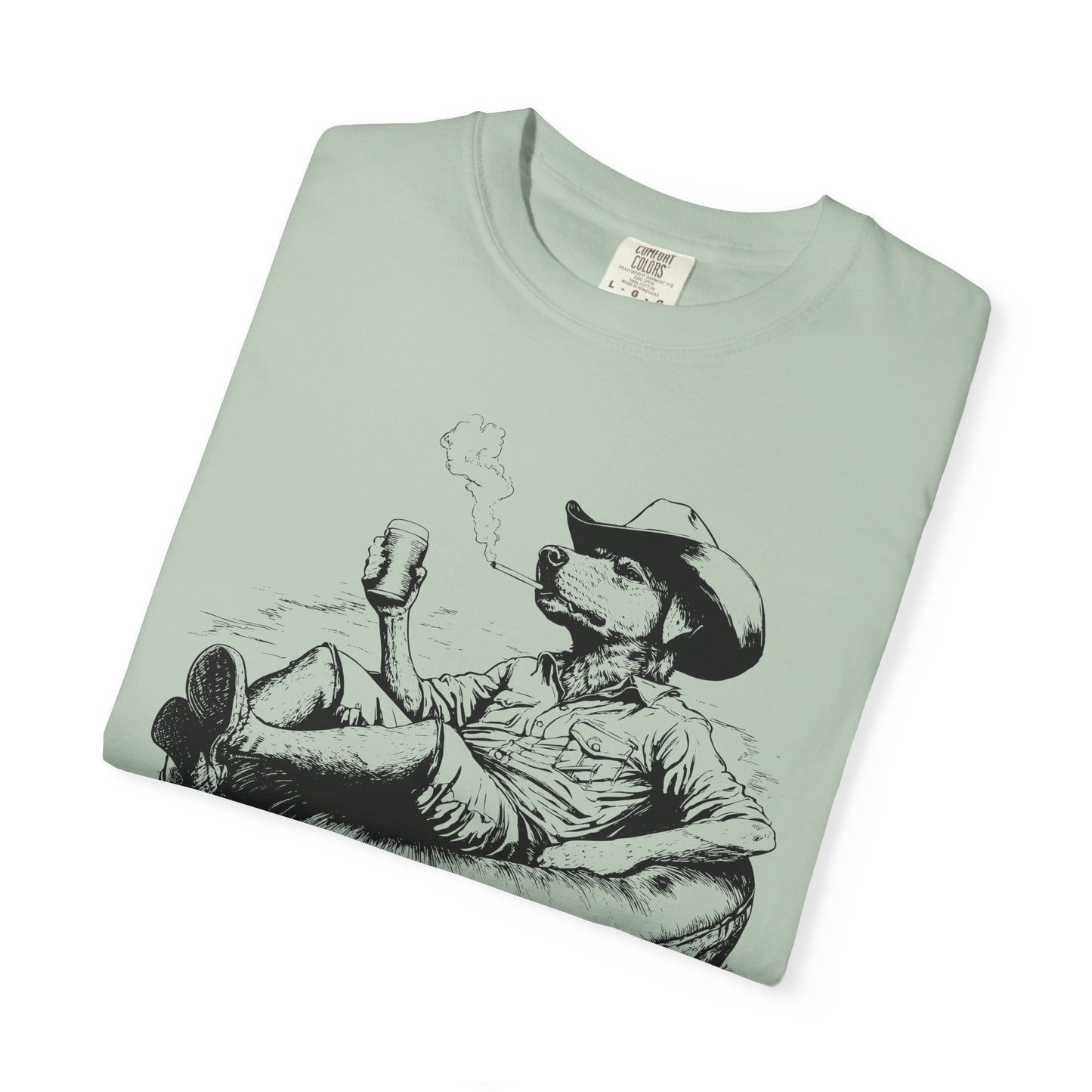 Rafting Dog Unisex T-Shirt, Lazy River Design