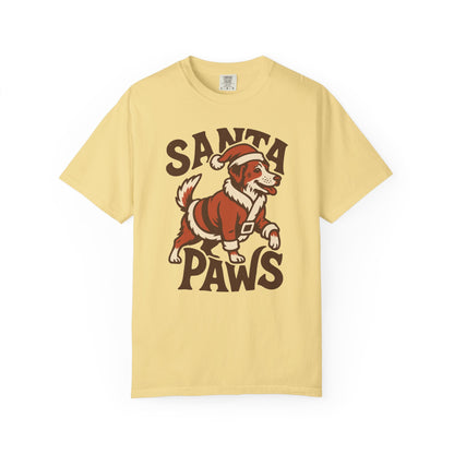 Santa Paws T-shirt - Western Christmas Cowboy Tee