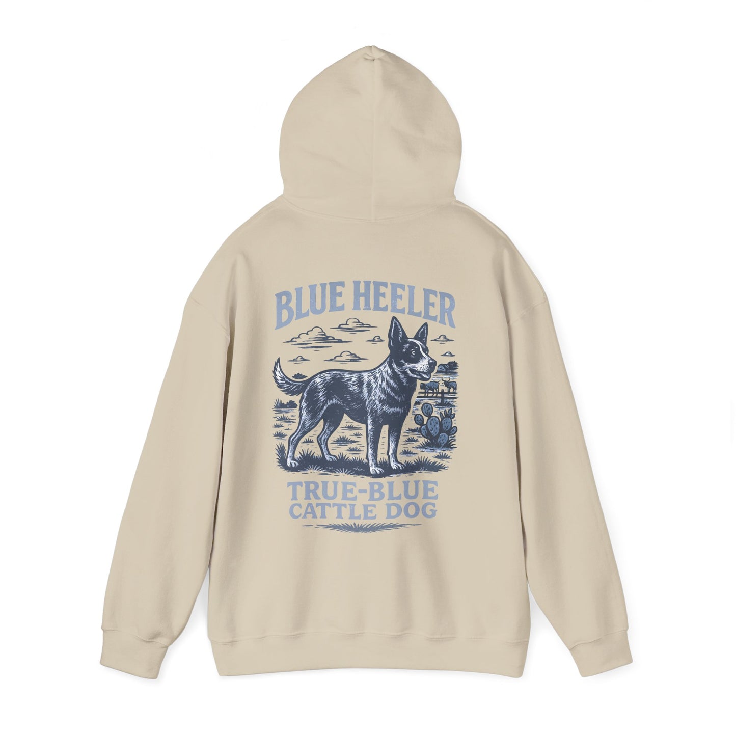 Blue Heeler Ranch Hoodie — "Built Like a Tank" Western Cattle Dog