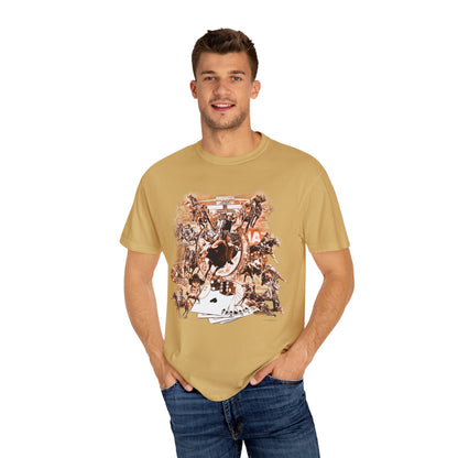 Vegas Rodeo Collage Garment Dyed T-Shirt