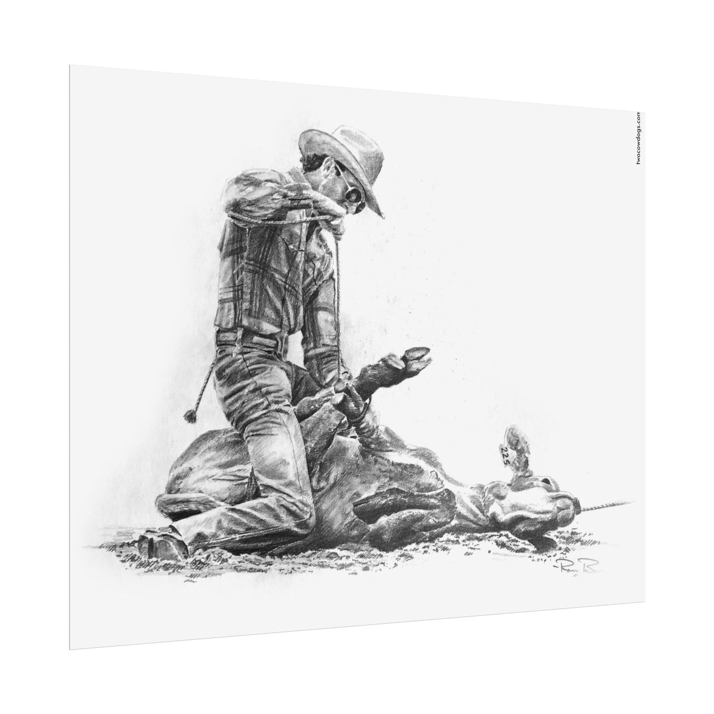 Tie-Down Roper, Custom Print