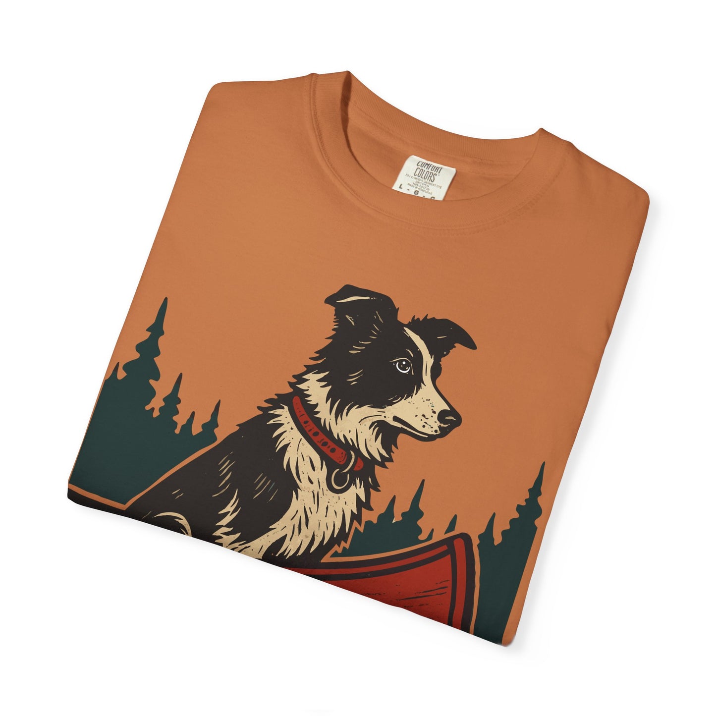 The Border Collie and the Canoe T-Shirt