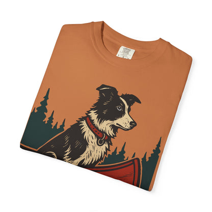 The Border Collie and the Canoe T-Shirt