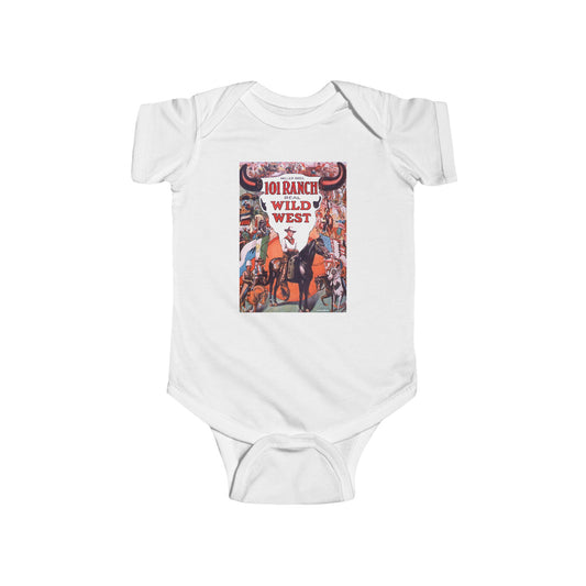 Wild West Rodeo Baby Bodysuit - '101 Wild West' Vintage Poster Infant Onesie