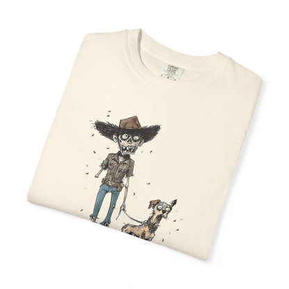 Dead on My Feet – Zombie Cowboy & Cowdog Tee