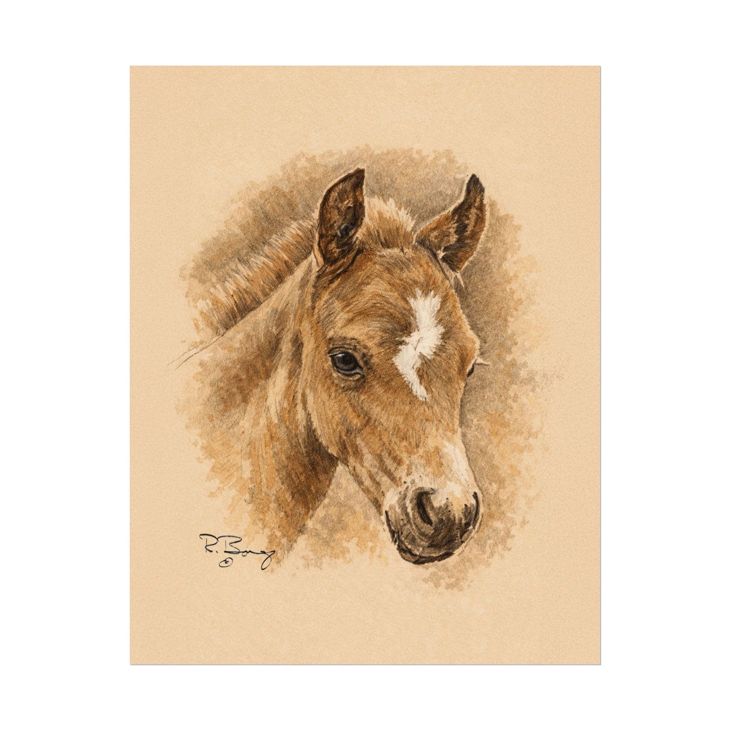 Lightning Colt Archival Paper Print