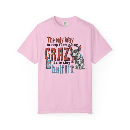 Crazy Half Lit Dog T-Shirt