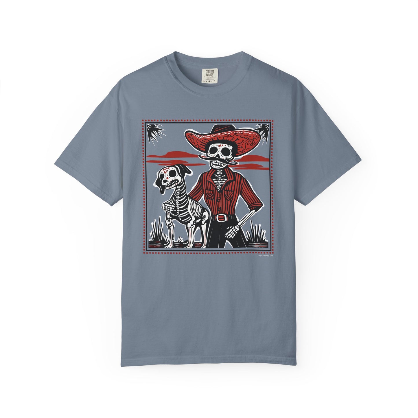 Ride or Die – Skeleton Cowboy & Cowdog TShirt